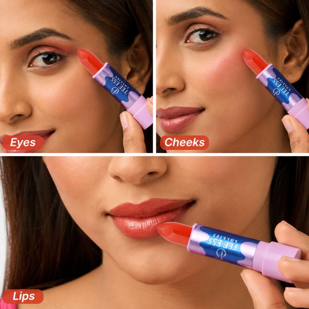 TEE ESS Lollies 3-in-1 Multi Use LipStick - Orange