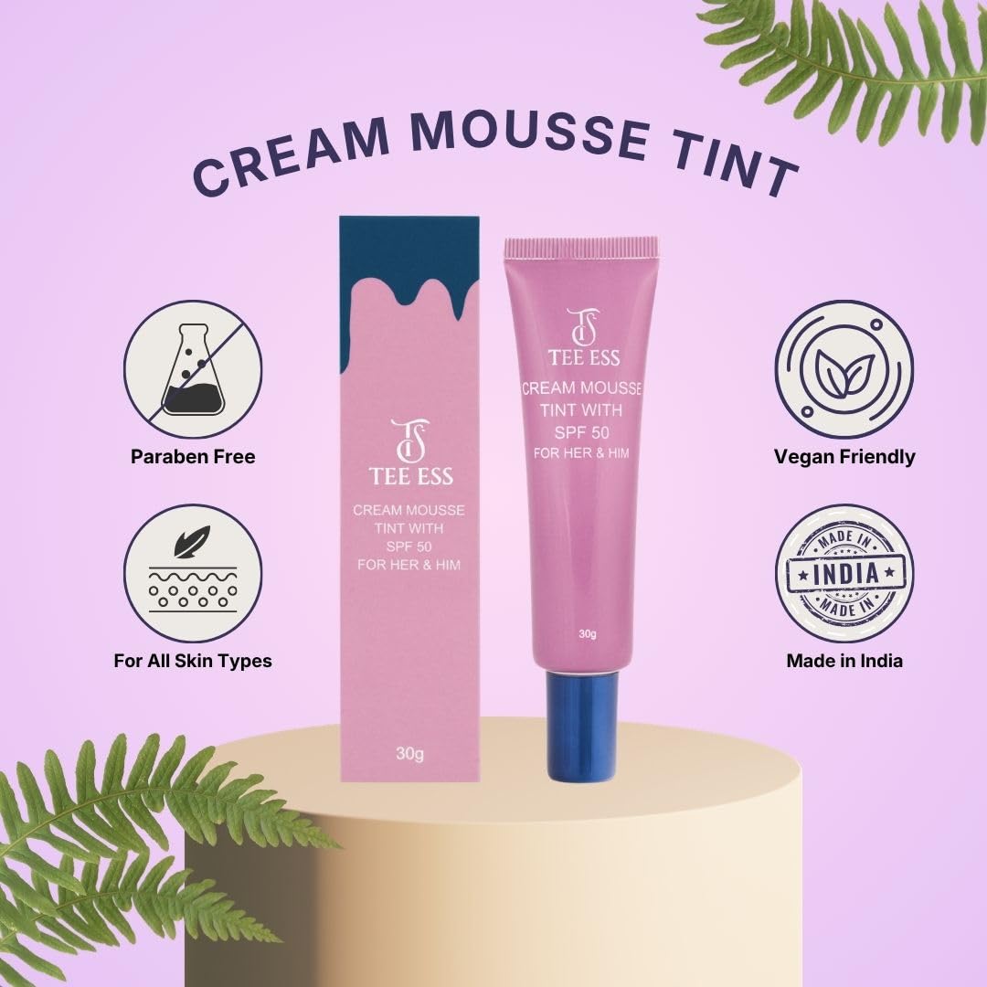 TEE ESS Cream Mousse Unisex Face Tint SPF 50 - Light