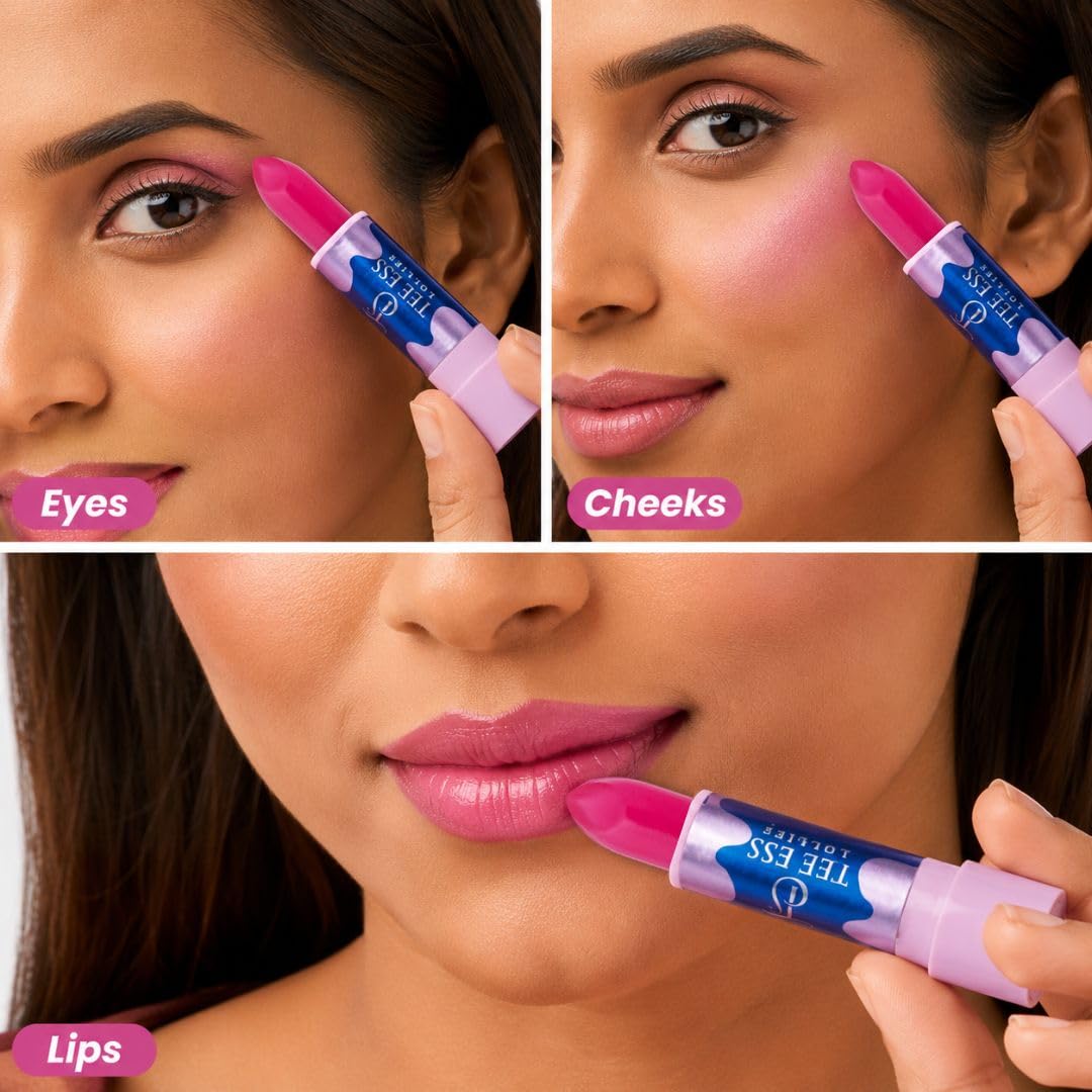 TEE ESS Lollies 3-in-1 Multi Use LipStick - Pink