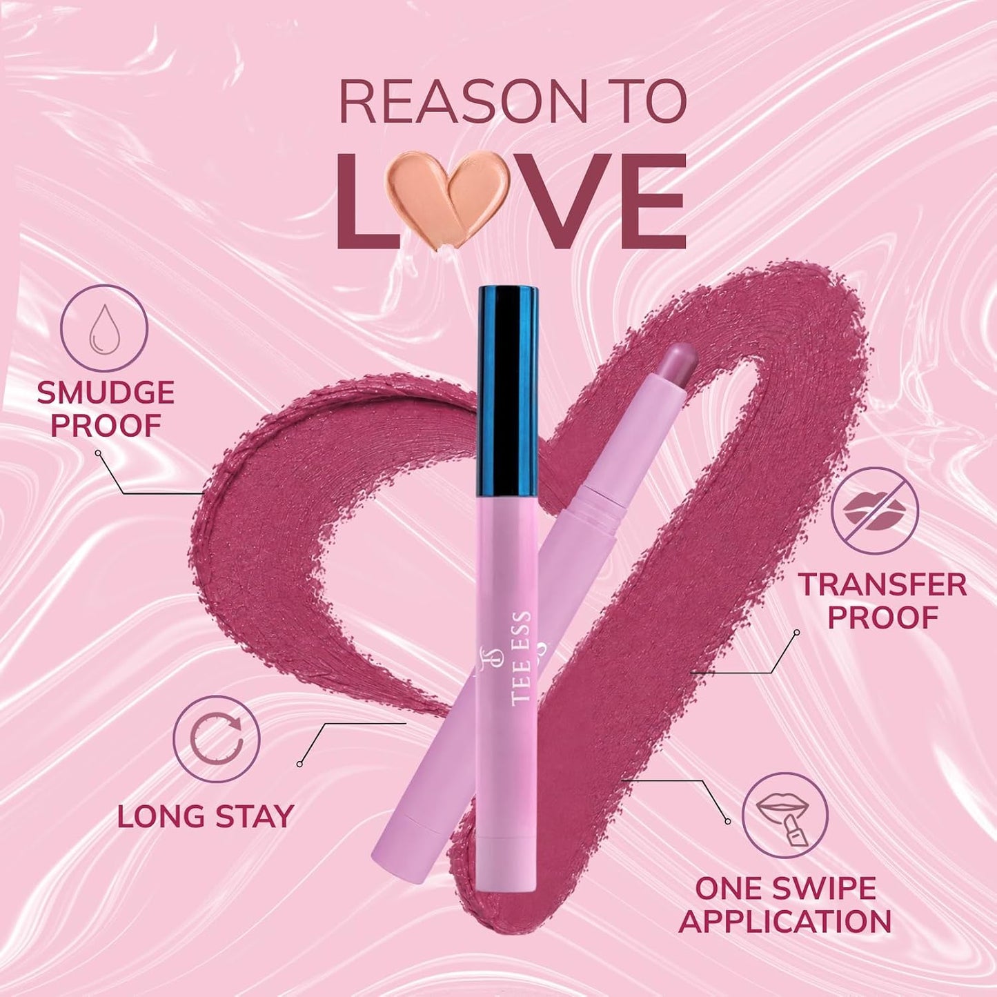 TEE ESS Long Stay Crayon Lipstick - First Date