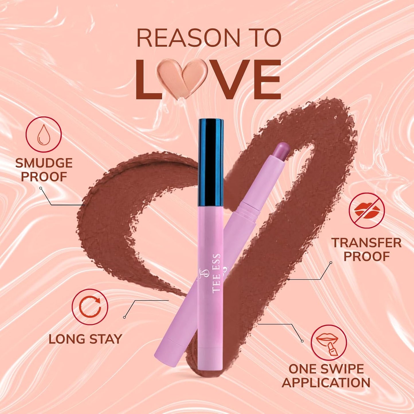 TEE ESS Long Stay Crayon Lipstick - Mocha Melt