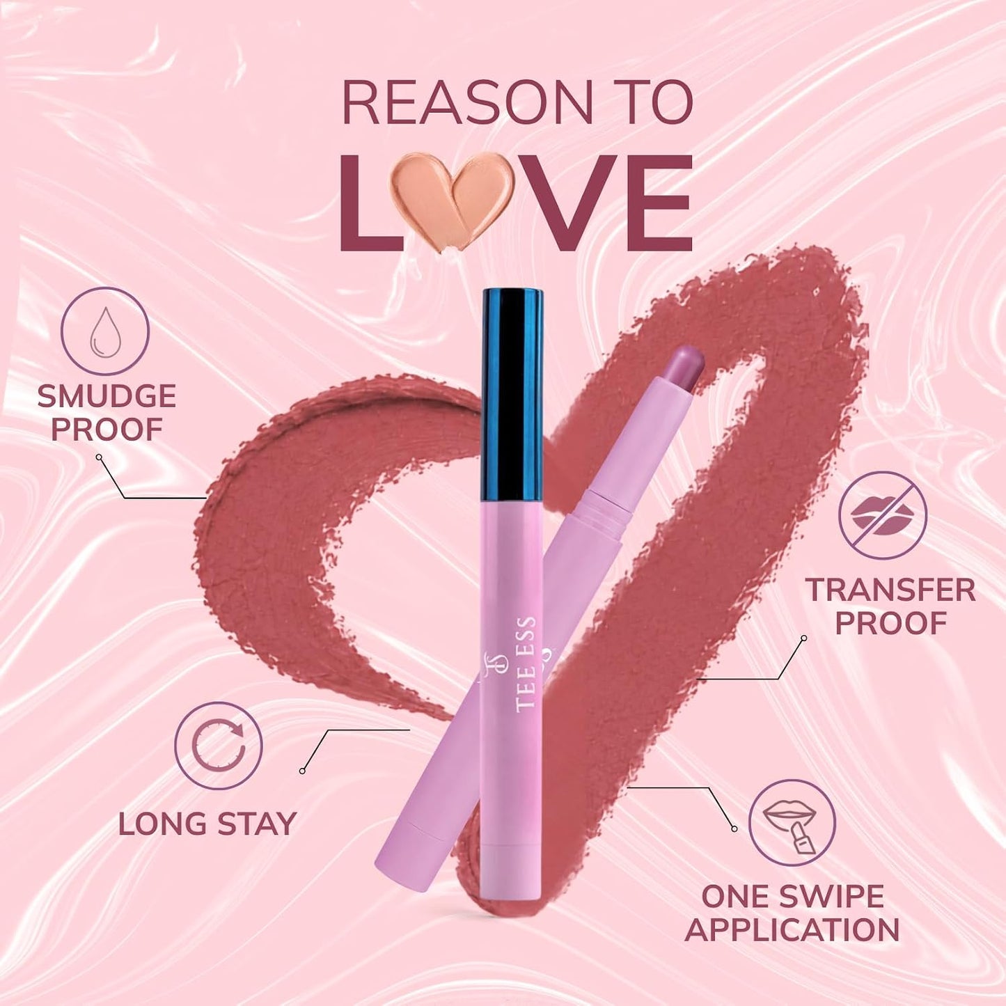 TEE ESS Long Stay Crayon Lipstick - Toffee Sand