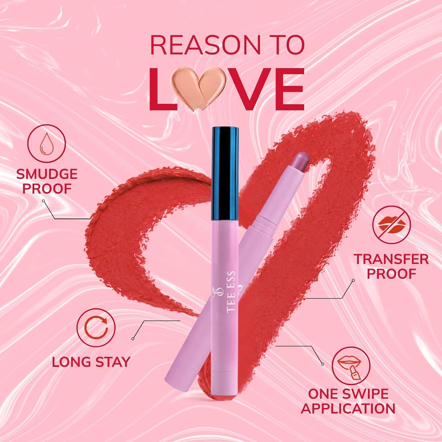 TEE ESS Long Stay Crayon Lipstick - Scarlet Rose