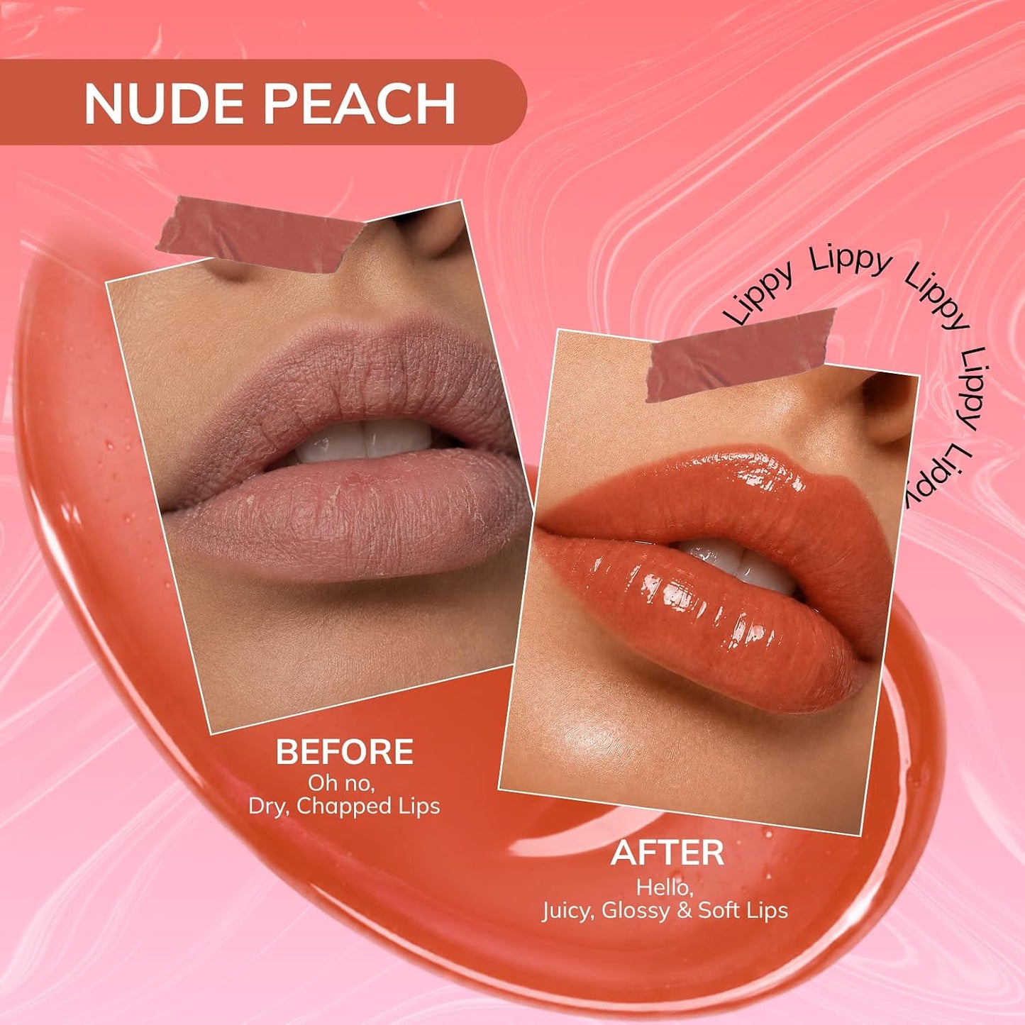 TEE ESS LIPPY Lip Gloss - Nude Peach