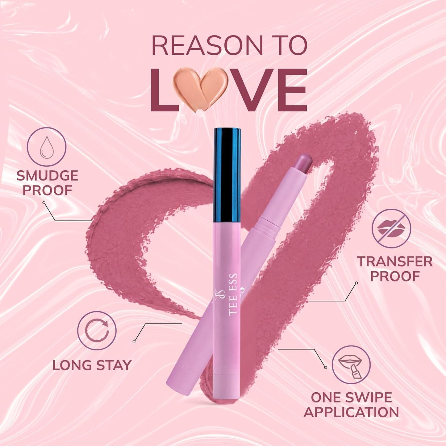 TEE ESS Long Stay Crayon Lipstick - Soft Spoken