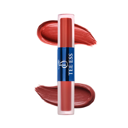 TEE ESS DUO LIPS (HI SHINE LIP GLOSS & CREAM MOUSSE LIQUID LIPSTICK) - BARE BABE