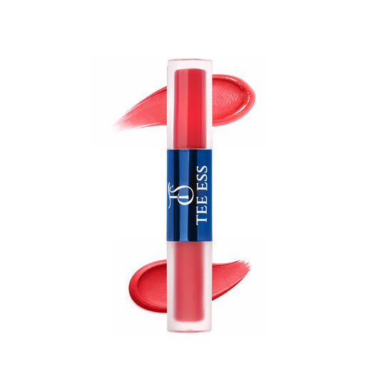 TEE ESS DUO LIPS (HI SHINE LIP GLOSS & CREAM MOUSSE LIQUID LIPSTICK) - WINE TIME