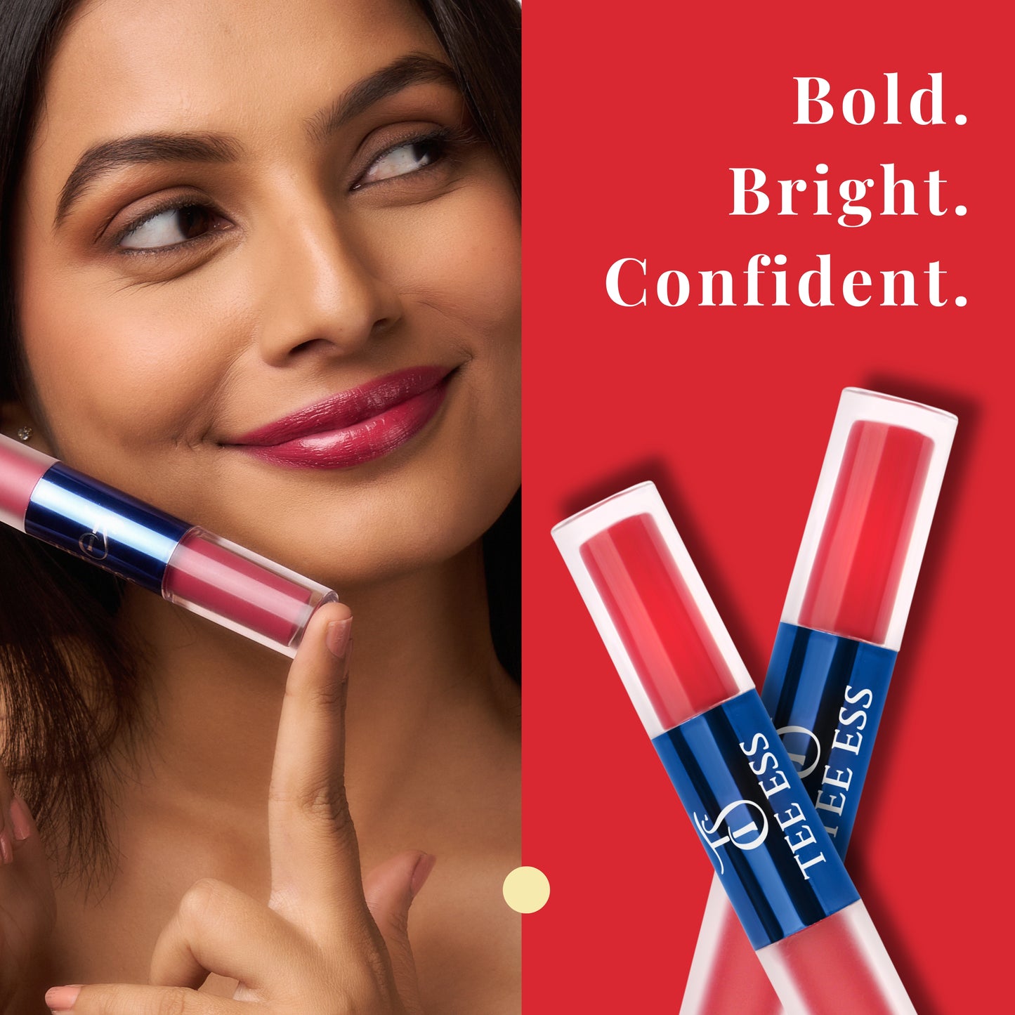 TEE ESS DUO LIPS (HI SHINE LIP GLOSS & CREAM MOUSSE LIQUID LIPSTICK) - WINE TIME
